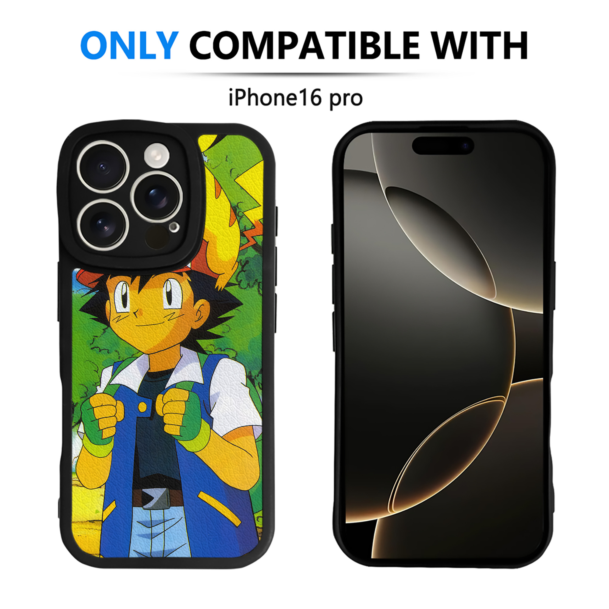 （画像用） ポケットモンスター Pokémon 【iPhone 16シリーズ対応】シリコンスマホケース（レザー調） 材質：シリコン